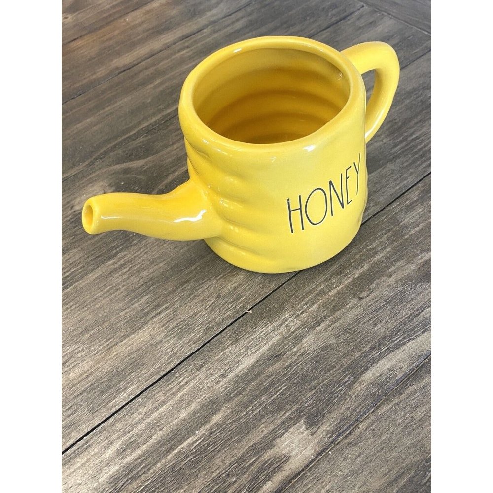 New Rae Dunn Honey Pot Yellow HTF Artisan Collection from Magenta Rare Find! - Picture 4 of 7